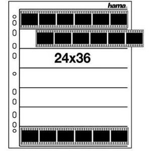 Hama Capas para negativos - 24x36 mm, álbum de fotos em pergamin fosco, 7 folhas Hama Capas para negativos - 24x36 mm, álbum de fotos em pergamin fosco, 7 folhas