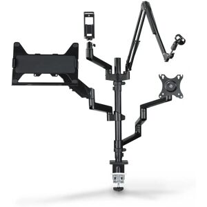 Supporto Monitor Hama 00004663 - Regolabile, Girevole, Altezza Regolabile, Nero Supporto Monitor Hama 00004663 - Regolabile, Girevole, Altezza Regolabile, Nero