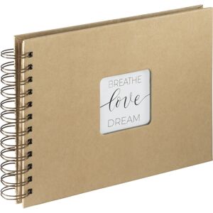 Hama Craft Fotoalbum - 40 Pagina's, Spiralbinding, Bruin - Fotoalbum Hama Craft Fotoalbum - 40 Pagina's, Spiralbinding, Bruin - Fotoalbum