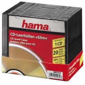 Hama 11432 Scatola CD Slim - Custodia Ottica - Nera Hama 11432 Scatola CD Slim - Custodia Ottica - Nera