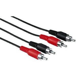 Hama Ljudkabel - 1,2m, 2 RCA Han - Svart Hama Ljudkabel - 1,2m, 2 RCA Han - Svart
