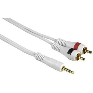 Câble Audio Blanc Hama - 2m, Jack 3,5mm & 2 RCA - Publicité Câble Audio Blanc Hama - 2m, Jack 3,5mm & 2 RCA - Publicité
