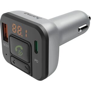 Transmițător FM Bluetooth Hama 00014169 - Hands-Free, USB-C PD, MicroSD - Încărcător auto - Negru/Silver Transmițător FM Bluetooth Hama 00014169 - Hands-Free, USB-C PD, MicroSD - Încărcător auto - Negru/Silver