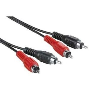 Hama Modèle - 2 fiches RCA mâles - Câble audio 1,5 m - Noir Hama Modèle - 2 fiches RCA mâles - Câble audio 1,5 m - Noir