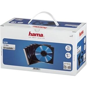 Hama Slim CD Jewel Case - 50 Pack - Transparent - For 1 Disc Hama Slim CD Jewel Case - 50 Pack - Transparent - For 1 Disc