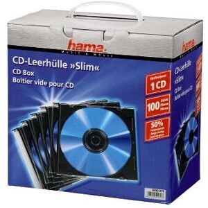 Hama Optical Disc Case - 100 Slim CD Cases Hama Optical Disc Case - 100 Slim CD Cases