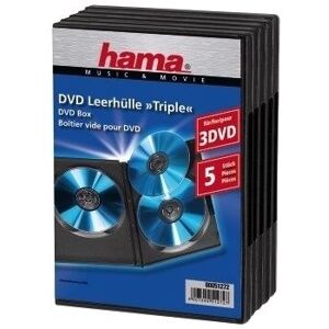 Hama Schwarzes DVD-Tripel-Box - DVD-Hülle Hama Schwarzes DVD-Tripel-Box - DVD-Hülle