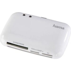Lettore di schede Hama 54835 - USB 2.0, supporta SD, MicroSD, M2, Bianco Lettore di schede Hama 54835 - USB 2.0, supporta SD, MicroSD, M2, Bianco