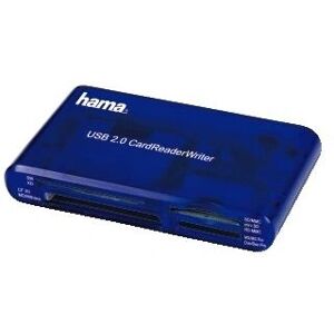 Hama 35 in 1 USB Card Reader - Card Reader - Blue Hama 35 in 1 USB Card Reader - Card Reader - Blue