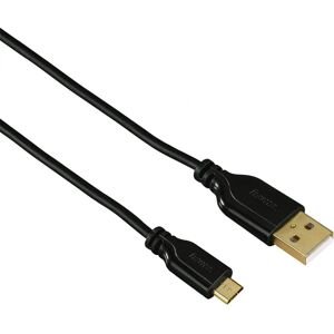 Hama 0,75 m USB-Kabel - Micro-USB B Reversibel - 480 Mbit/s - Schwarz Hama 0,75 m USB-Kabel - Micro-USB B Reversibel - 480 Mbit/s - Schwarz