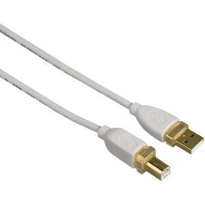 Hama USB Connecting Cable - 3m USB A USB B - White Hama USB Connecting Cable - 3m USB A USB B - White
