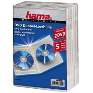 Hama Estojo duplo de DVD - 5, transparente, 2 discos Hama Estojo duplo de DVD - 5, transparente, 2 discos