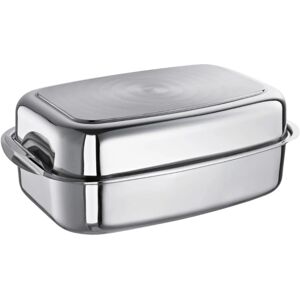 SCHULTE-UFER 6L Rechteckiger Edelstahlbräter - Induktion SCHULTE-UFER 6L Rechteckiger Edelstahlbräter - Induktion
