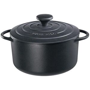 Küchenprofi Cast Iron Enameled Dutch Oven - Black - 4 Sizes Küchenprofi Cast Iron Enameled Dutch Oven - Black - 4 Sizes