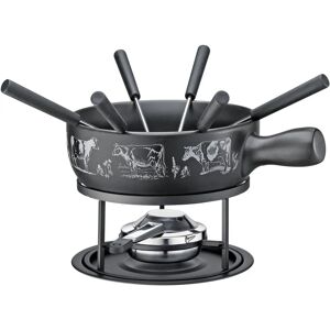 Zestaw fondue serowego Küchenprofi St. Gallen - Garnek ceramiczny, Czarny, 1.8L Zestaw fondue serowego Küchenprofi St. Gallen - Garnek ceramiczny, Czarny, 1.8L