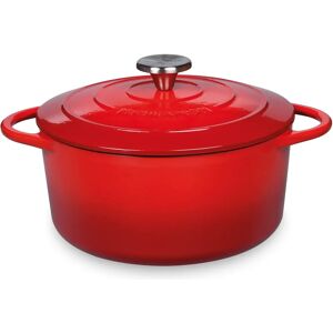KÜCHENPROFI Provence 24cm Červený Emajlovaný Litinový Pánve a Hrnec KÜCHENPROFI Provence 24cm Červený Emajlovaný Litinový Pánve a Hrnec