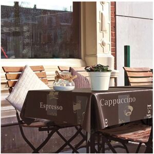 Nappe Manhattan Cappuccino Ronde 150cm - Housse de table - Publicité Nappe Manhattan Cappuccino Ronde 150cm - Housse de table - Publicité