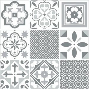 d-c-fix Grey Moroccan Vinyl Floor Tiles - Floor Tiles d-c-fix Grey Moroccan Vinyl Floor Tiles - Floor Tiles