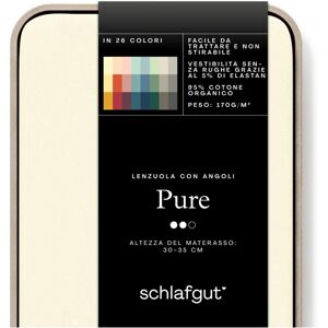 Drap-housse en coton bio SCHLAFGUT - Jaune clair - Linge de lit - Publicité Drap-housse en coton bio SCHLAFGUT - Jaune clair - Linge de lit - Publicité