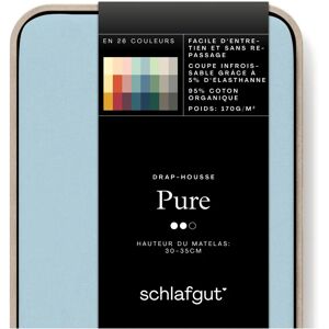 SCHLAFGUT Sottostante in Cotone Biologico - Blu Chiaro - Biancheria da Letto SCHLAFGUT Sottostante in Cotone Biologico - Blu Chiaro - Biancheria da Letto