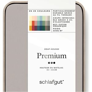 SCHLAFGUT Premium Beiges Spannbettlaken 180-200x200-220cm SCHLAFGUT Premium Beiges Spannbettlaken 180-200x200-220cm