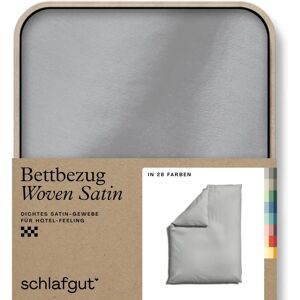 schlafgut Woven Satin Grau Light Bettbezug - Bettbezug schlafgut Woven Satin Grau Light Bettbezug - Bettbezug