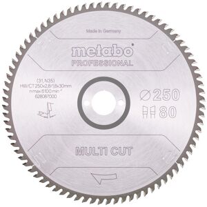 Metabo Cirkelzaagblad 25cm - Professioneel Multi Cut blad Metabo Cirkelzaagblad 25cm - Professioneel Multi Cut blad
