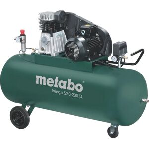 Metabo Mega 520-200 D Compressor - 200L, 3kW, 10 Bar - Lucht Metabo Mega 520-200 D Compressor - 200L, 3kW, 10 Bar - Lucht