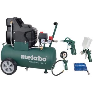 Metabo Basic 250-24 W OF Set Kompressor - Bærbar, 8 Bar, 24L Metabo Basic 250-24 W OF Set Kompressor - Bærbar, 8 Bar, 24L