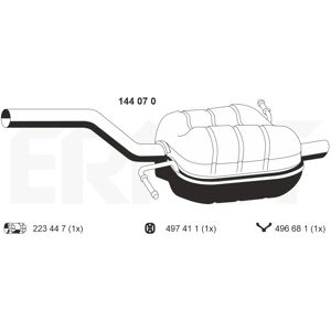 Volkswagen Passat B6 Schalldämpfer - Abgasrohr Volkswagen Passat B6 Schalldämpfer - Abgasrohr