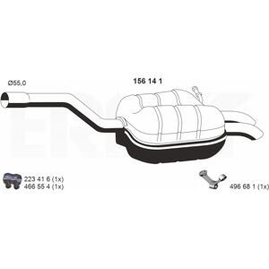 ERNST 156141 Hinterer Schalldämpfer VW Golf Jetta Octavia ERNST 156141 Hinterer Schalldämpfer VW Golf Jetta Octavia