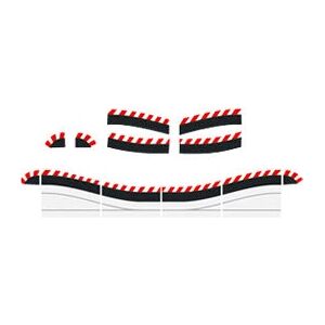 Carrera Digital Shoulder Baffle 6pc - Slot Track Accessory Carrera Digital Shoulder Baffle 6pc - Slot Track Accessory