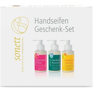 Sonett Håndsåpe Gavesett - Rose, Rosmarin & Ringblomst Sonett Håndsåpe Gavesett - Rose, Rosmarin & Ringblomst