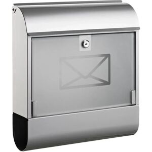 Boîte aux lettres Alco 8608 argentée avec compartiment à journaux - Boîte aux lettres - Publicité Boîte aux lettres Alco 8608 argentée avec compartiment à journaux - Boîte aux lettres - Publicité