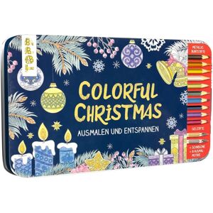 Frech Metallic Christmas Design-Set - Bunte Weihnachtsdose Frech Metallic Christmas Design-Set - Bunte Weihnachtsdose