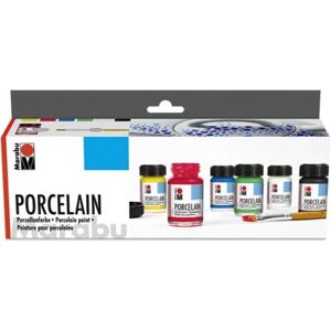 Marabu Glas- und Porzellanmalfarben-Set - Wasserbasierte 6 Farben Marabu Glas- und Porzellanmalfarben-Set - Wasserbasierte 6 Farben