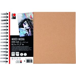 Bloc de papier d'art Marabu - 32 feuilles - A4 - 300g - Carnet à spirale Bloc de papier d'art Marabu - 32 feuilles - A4 - 300g - Carnet à spirale