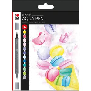 Set van 12 aquarelkrijtstiften Marabu Graphix Set van 12 aquarelkrijtstiften Marabu Graphix