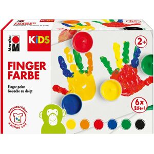 MARABU Kinder Fingerfarben-Set - 6 Farben - Bastelmaterial MARABU Kinder Fingerfarben-Set - 6 Farben - Bastelmaterial