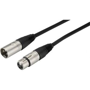 MONACOR MECN-600/SW XLR Kabel - 3-pol - 6m - Sort - Audio MONACOR MECN-600/SW XLR Kabel - 3-pol - 6m - Sort - Audio