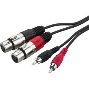 Câble audio Monacor MCA-127J - 1m - 2x XLR, 2x RCA - Publicité Câble audio Monacor MCA-127J - 1m - 2x XLR, 2x RCA - Publicité