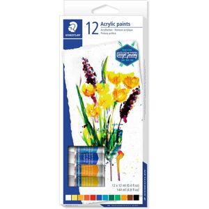 Staedtler Acrylic Paint Set - 12 Colors 12ml Multi Tube Staedtler Acrylic Paint Set - 12 Colors 12ml Multi Tube