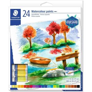 Staedtler 8880 Watercolour Paints - 24 Multi-Colour Tubes Staedtler 8880 Watercolour Paints - 24 Multi-Colour Tubes