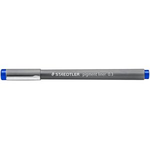 Staedtler Pigment Liner 308 - Blue - 0.3mm - Pack of 10 Staedtler Pigment Liner 308 - Blue - 0.3mm - Pack of 10