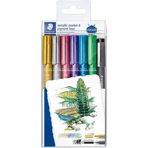 Staedtler 8323-SWP6P Metallic Markers - Multi-Colour - Felt Pen Staedtler 8323-SWP6P Metallic Markers - Multi-Colour - Felt Pen