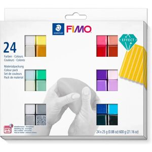 Staedtler FIMO 8013 C Modeling Clay - 24 Colors, 600g, Black & Multicolored Staedtler FIMO 8013 C Modeling Clay - 24 Colors, 600g, Black & Multicolored