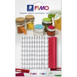 Staedtler FIMO Stamp Kit - Model Making Set - Red & White - Stamp Set Staedtler FIMO Stamp Kit - Model Making Set - Red & White - Stamp Set