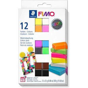 Staedtler FIMO Farbset Neon Farben Modelliermasse - 300 g Mehrfarbig Staedtler FIMO Farbset Neon Farben Modelliermasse - 300 g Mehrfarbig