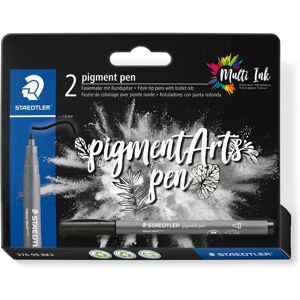 Marqueurs en fibre noire Staedtler - Pack de 2 - Fournitures d'art Marqueurs en fibre noire Staedtler - Pack de 2 - Fournitures d'art
