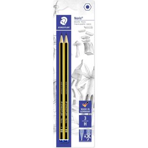 Staedtler Noris 120 H - Crayon - Jaune-Noir - Publicité Staedtler Noris 120 H - Crayon - Jaune-Noir - Publicité
